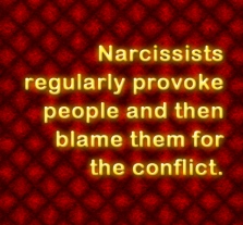 Narcissists provoke people